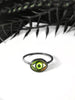 **Limited Edition** Glass Eye Ring - Green to Orange Color Shift - 15 Available