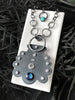Statement Pendant with Labradorite and Antique Glass