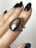 Chocolate Sapphire Orbit Ring - Size 6