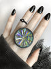 Antique Glass Statement Ring - Size 8