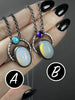 Psychedelic Glass Necklaces - 2 Available