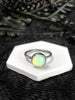 Uranium Glass Single Band Ring - 14 available