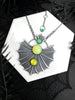 Uranium Glass Statement Creature Necklace - 1 available