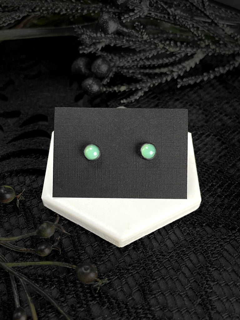 Uranium Glass Stud Earrings - 8 available