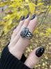 Chocolate Sapphire Rings - 1 left, size 7