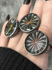 Vintage Pinwheel Glass Rings - 1 left, size 5.5