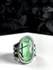 Glowing Rutile Quartz Illusion Ring - Size 6