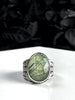 Glowing Rutile Quartz Creeper Ring - Size 5.5