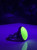 Uranium Glass Meteor Ring - Size 6.5