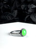 Round Uranium Glass Rings - 2 Stone Styles Available