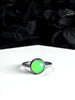 Round Uranium Glass Rings - 2 Stone Styles Available