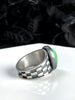 Uranium Glass Illusion Ring - Size 10