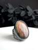 Pink Labradorite Creeper Ring - Size 6