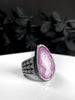 Pink Sapphire Creeper Ring - Size 10