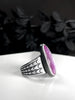 Pink Sapphire Creeper Ring - Size 10