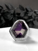 Glow in the Dark Atomic Apex Amethyst Creeper Ring - Size 9