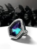 Glow in the Dark Atomic Apex Amethyst Creeper Ring - Size 9