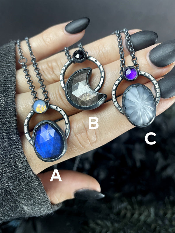 Orbit Necklaces - 1 left: A