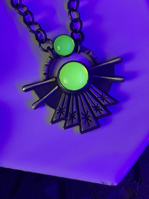 Uranium Glass Dawning Necklace