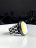 Vintage Lightning Glass Illusion Ring - Size 6