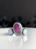 Triple Gemstone Stone Rings - 2 Available