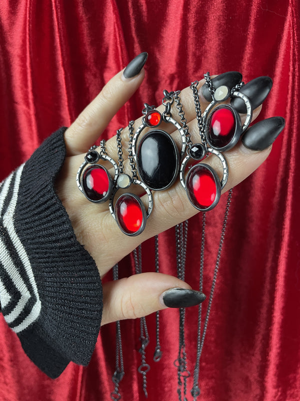 Red Orbit Necklaces - 1 left: C