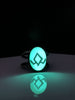 Glowing Owl Cave Symbol Ring - 5 available
