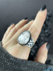 Purple Glow Rutile Quartz Illusion Ring - Size 8