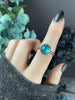 Rose-Cut Amazonite Ring - Size 6.5