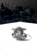 Charcoal Sapphire Orbit Ring - Size 7