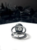 Charcoal Sapphire Orbit Ring - Size 7