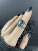 Charcoal Sapphire Orbit Ring - Size 7
