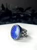 Glow in the Dark Sunburst Glass Illusion Ring - Size 5