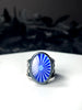 Glow in the Dark Sunburst Glass Illusion Ring - Size 5