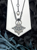 Star Weaver Necklace with Black Spinel