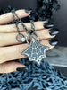 Star Weaver Necklace with Black Spinel