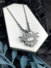 Dawning Necklace with Vintage Glass & Pink Sapphire