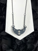 Sapphire Illusion Moon Necklace