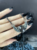 Sapphire Illusion Moon Necklace