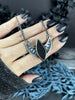 Black Druzy Checkerboard Illusion Necklace