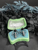 Silver Druzy & Black Star Diopside "Signal" Earrings