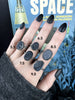 Sparkly Black Druzy Crystal Rings - Sizes 5.5-9.5