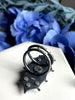 Sparkly Black Druzy Space Creature Statement Ring - Size 9