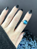 Vintage Blue Glass Rings - Sizes 6, 9, 11, & 12 left