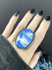 Sky Plume Agate Orbit Ring- Size 8
