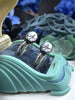 Vintage Glass Starlite Rings - Sizes 6.5 & 7.5