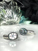Vintage Glass Starlite Rings - Sizes 6.5 & 7.5