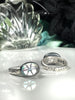 Vintage Glass Starlite Rings - Sizes 6.5 & 7.5