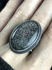Midnight Quartzite Orbit Ring- Size 9