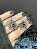 Vintage Sci-Fi Inspired Jewelry - Silver "Lifeform" Earrings